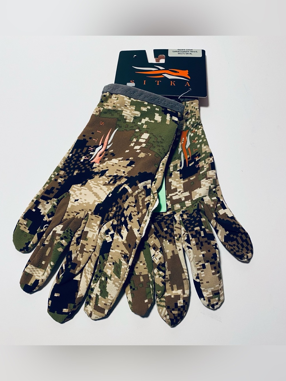 Sitka Ascent Gloves Mens XLarge Optifade Subalpine Hunting Full Finger Brand New